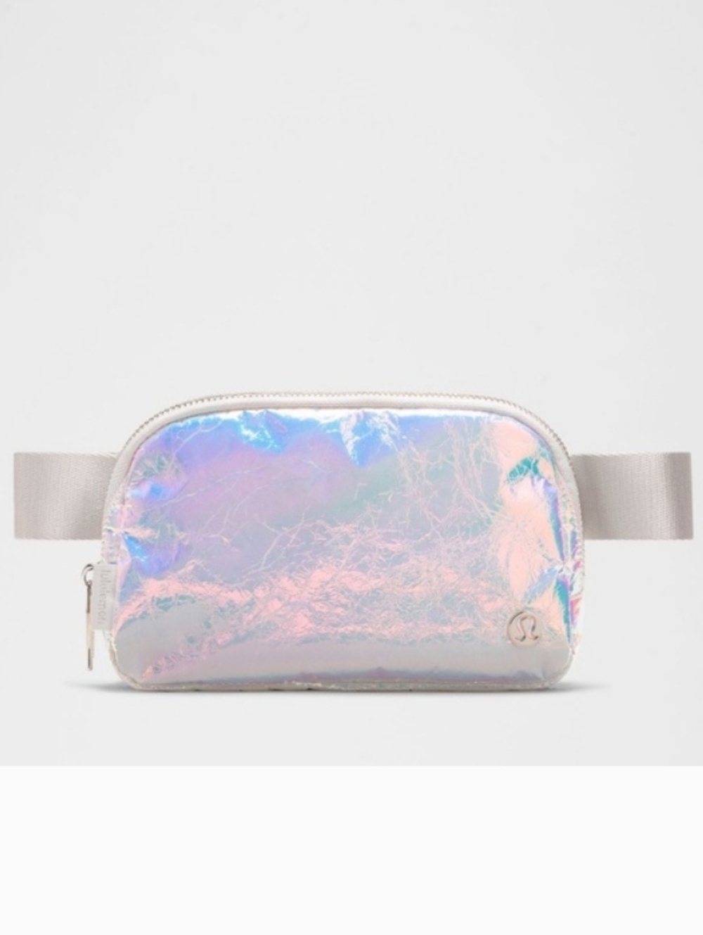 NWT Lululemon 🦄  Iridescent Silver / Holographic Rainbow Everywhere Belt Bag 1L